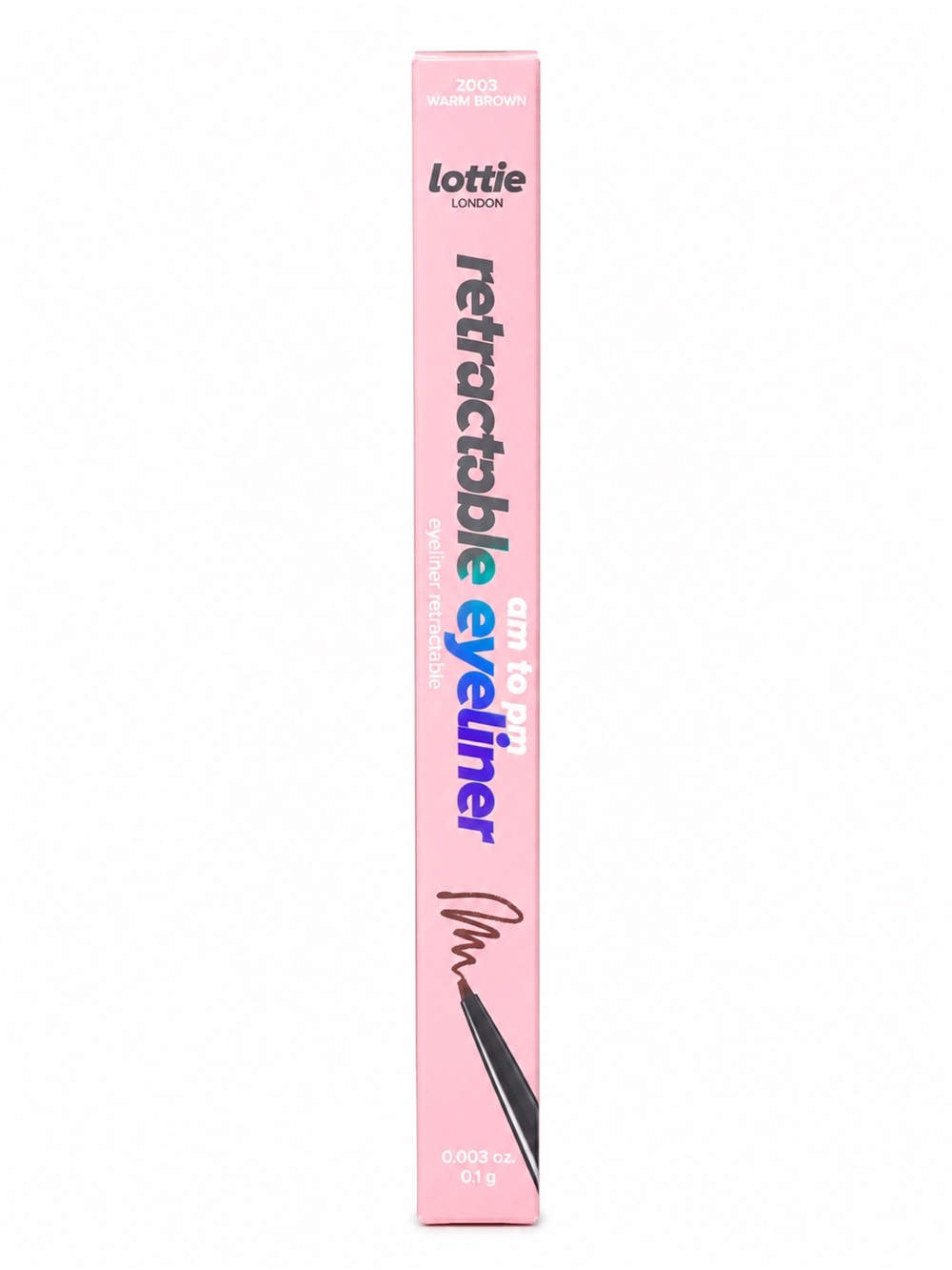 Lottie London Retractable AM to PM in built sharpener Eyeliner espresso